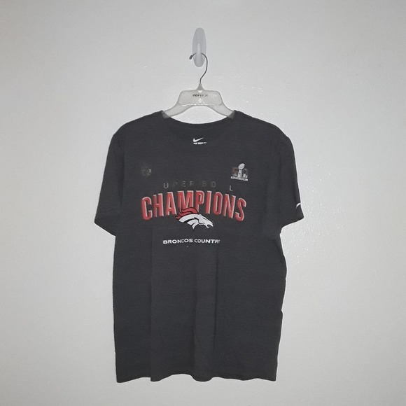 Nike Denver broncos 2015 Superbowl champ shirt men size large - Picture 1 of 5